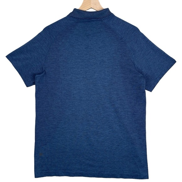 Lululemon Polo Mens Large Metal Vent Tech 2.0 Performance Stretch Golf Shirt Gym - Picture 6 of 9